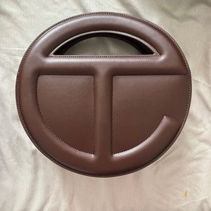 chocolate circle telfar bag